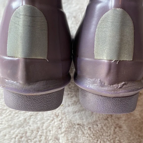 Hunter Glossy Plum Rain Boot 5 - Picture 6 of 11